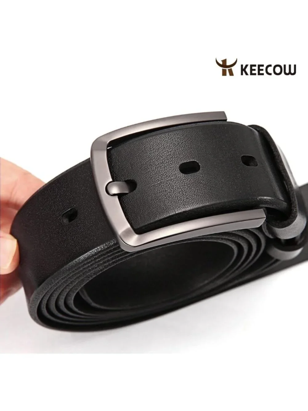 Stylish 100% Italian Leather Belt for Men | Full Grain, Anti-Scratch Buckle